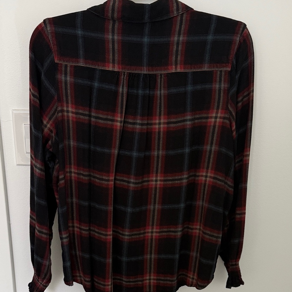 Pendleton Plaid Button Down Blouse - image 7